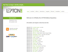Tablet Screenshot of lepton-cms.com