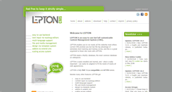 Desktop Screenshot of lepton-cms.org